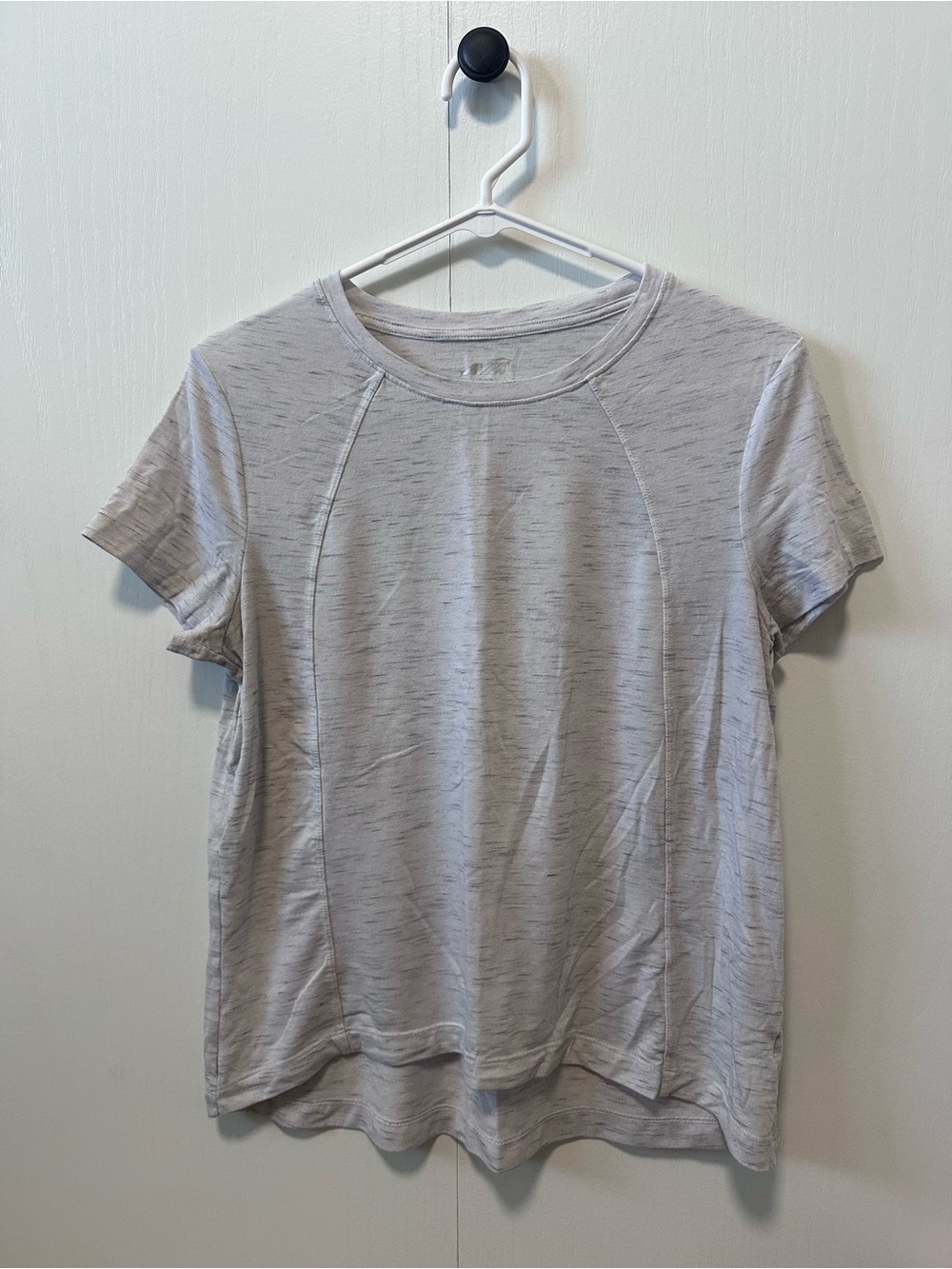 Avia Heather Light Gray Crewneck Short Sleeve Tee